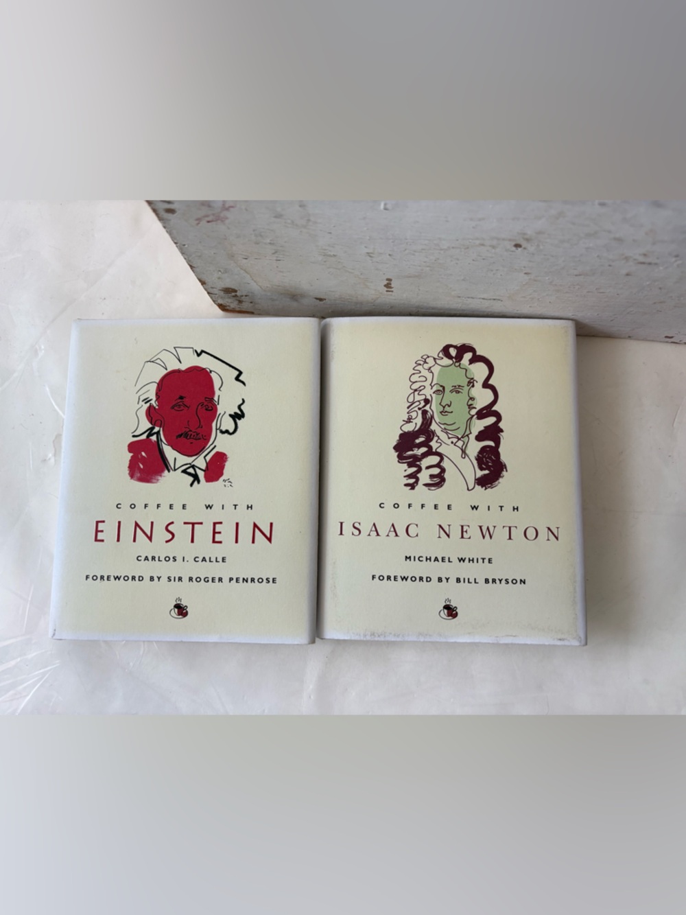 Coffee with Isaac Newton; And Einstein;lot Of 2